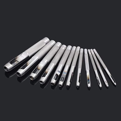 Leathe Punch Set Heavy Duty Round Hole Punch Set Leather Hole Tool, - Image 6