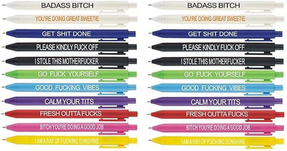 Cityhermit 22Pcs Funny Pens Set by Focusoncreativegiftdesign