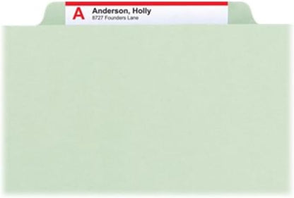 Smead 100% Recycled Pressboard Classification File Folder, 2 Dividers, Letter - Image 5