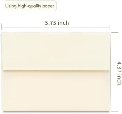 100 Pack A2 Ivory Envelopes Self Sealing Adhesive Perfect - Image 4
