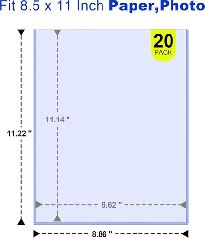 8.5x11 Heavy Duty Document Toploader Sleeves - Image 2