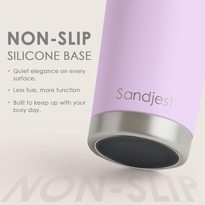 SANDJEST Purple Tumbler 20oz Stainless Steel Double Wall Vacuum Insulated, Travel Coffee Cup, Gifts for Men Women Birthday Christmas - Image 4