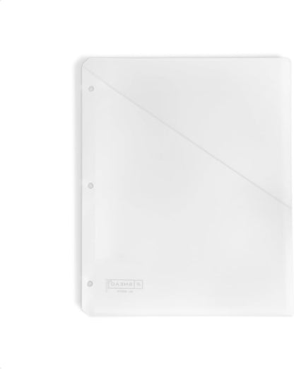 Smead Organized Up Poly Translucent Slash File Jacket, Three-Hole Punched by SMEAD