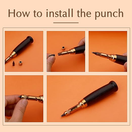 TLKKUE Adjustable Screw Hole Punch Automatic Hole Punch Tool - Image 5