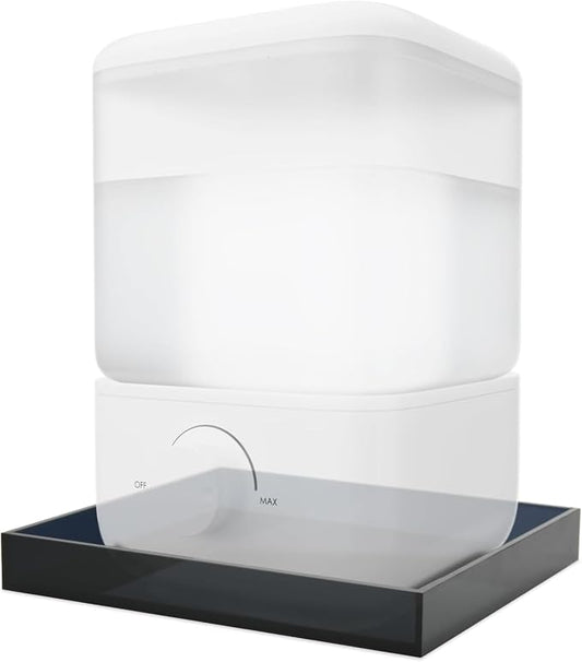 Acrylic Humidifiers Tray for LEVOIT Classic 160 Top-Fill Humidifiers 2.5L Tank, Leak-Proof Tray for Humidifier, Moisture-Proof TankFloor (Not Include Humidifier) (Transparent black, 2.5L) by Homakover
