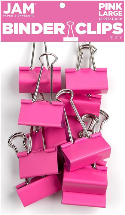 JAM PAPER Colorful Binder Clips by JAMPaper