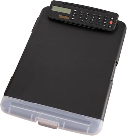 Clipboard with Storage and Calculator, 9.84x14.37in File Folder Plastics - Image 7