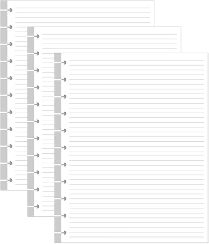 Letter Size Discbound Refill Paper, 11 Disc Paper Refill by Yaridar