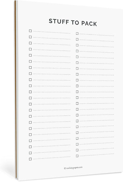 Stuff to Pack Notepad by Unknown