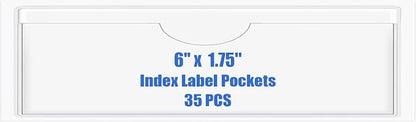 Origin-Joy 35 PCS Self Adhesive Index Card Pockets by Origin-Joy