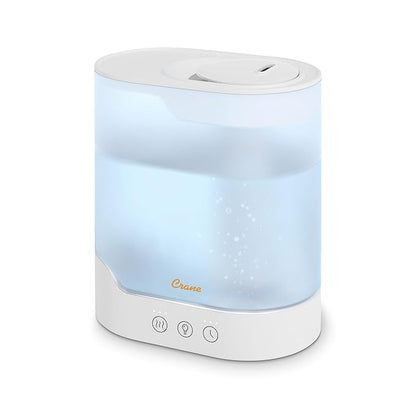 Crane 0.7 Gallon Top Fill Cool Mist Humidifier and Aroma Diffuser, with Color-Changing Night Light and Aroma Diffuser Function, Humidifier For Bedroom, Office or Nursery - Image 6