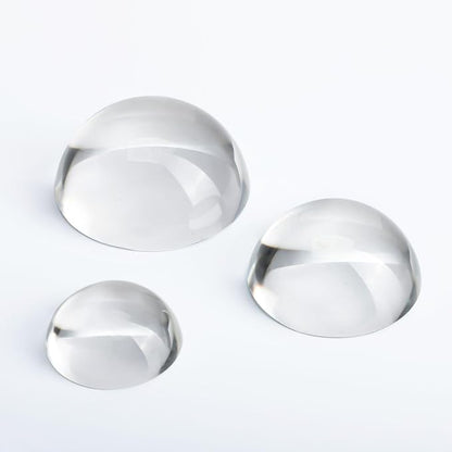 3pcs Clear Crystal Dome Magnifier Glass Paperweights by QFkris