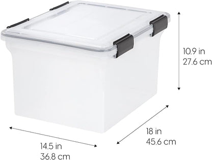 IRIS USA File Box WeatherPro Organizer Plastic - Image 4