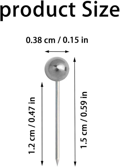 200 Pieces Map Push Pins, Small Round Head Marking Pins, Round Head Push Pin - Image 3