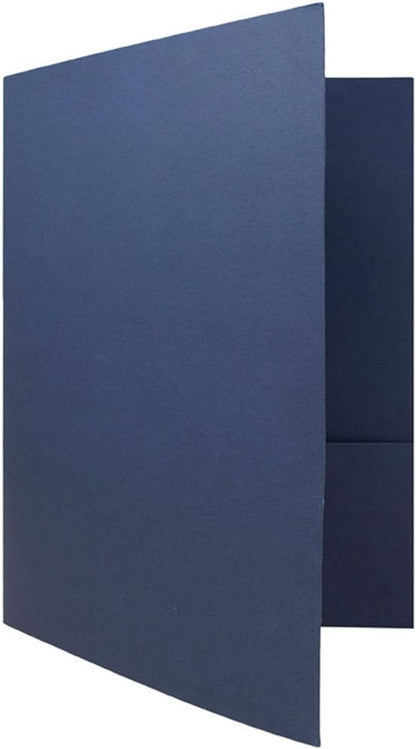 JAM PAPER Two Pocket Textured Linen Presentation Folders - Image 4