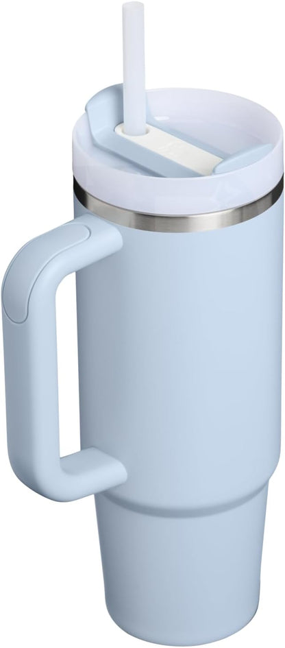 STANLEY Quencher H2.0 Flow State Tumbler, 30 oz, Blue Dream Stone | Handle and Straw | 3-Position Lid | Cup Holder Compatible for Travel | Insulated Stainless Steel Cup | BPA-Free - Image 3