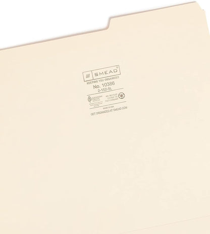 Smead File Folder, Reinforced 2/5-Cut Right Position Tab, Guide Height - Image 3