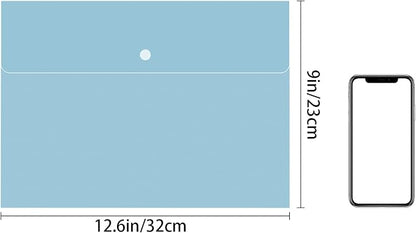VANRA Poly File Folders Letter Size File Jackets Organizer Plastic Envelope A4 - Image 2