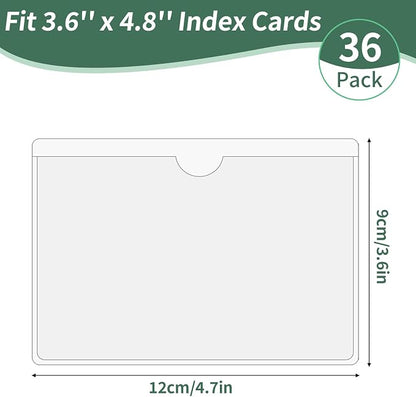 NIUBIER Storage Bin Labels, Index Card Holder - Image 2