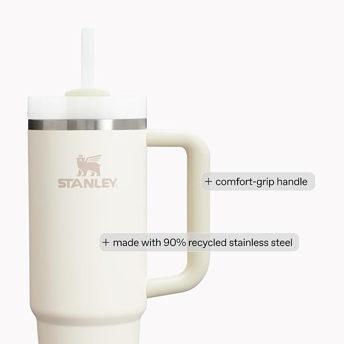 STANLEY Quencher H2.0 Flow State Tumbler, 30 oz, Chili Red Fireworks | Handle and Straw | 3-Position Lid | Cup Holder Compatible for Travel | Insulated Stainless Steel Cup | BPA-Free - Image 6