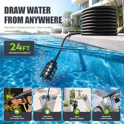Cordless Pressure Washer, 1200 PSI Portable Handheld Power Washer - Image 5