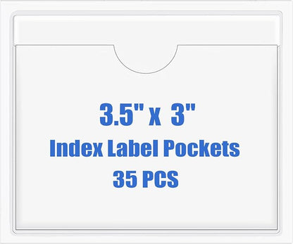 Origin-Joy 35 PCS Self Adhesive Index Card Pockets by Origin-Joy