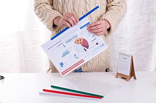 Plastic File Folder with Sliding Bar Report Covers, 40 Sheet Capacity, - Image 6
