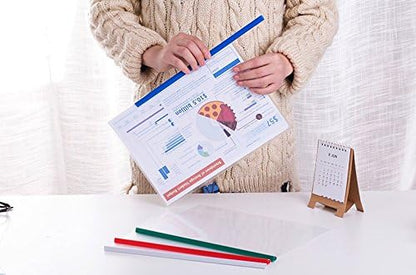 Plastic File Folder with Sliding Bar Report Covers, 40 Sheet Capacity, - Image 6