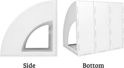 SAYEEC 2Pcs Magazine Holder Plastic File Sorter Binder Holder - Image 5
