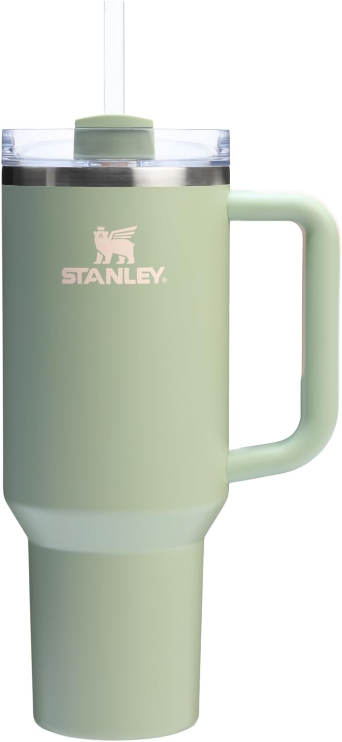 STANLEY Quencher H2.0 Flow State Tumbler, 40 oz, Lichen by Unknown
