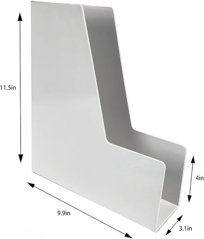 Vertical File Holder, Plastic Document and Magazine Organizer - Image 3