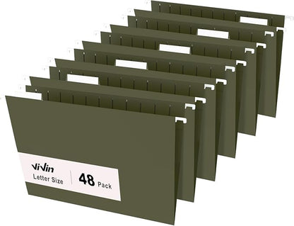 ViVin Hanging File Folders, 1/5-Cut Adjustable Tabs - Image 6