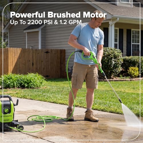 Greenworks 2200 PSI (1.2 GPM Max) Electric Pressure Washer - Image 4