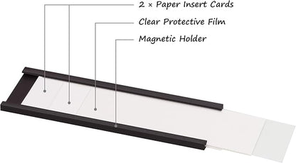 Realth C Channel Magnetic Label Holders 50 Pack 1'' x 4'' - Image 4