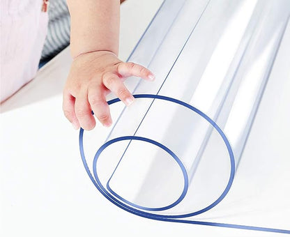 Wadrac Multisize Plastic Clear Table Cover Protector-1.5mm Thick 32x42 inch by Wadrac