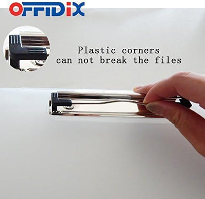 OFFIDIX Clipboard Storage Box Transparent Plastic Paper Clipboard Paper Holder - Image 3