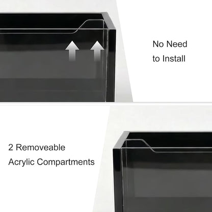 Mail Organizer with Clear Acrylic Dividers - Image 4