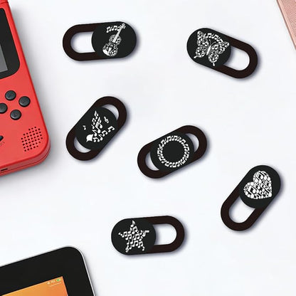 6Pcs 6 Styles Laptop Camera Cover Music Notes Privacy Guard Accessories - Image 4