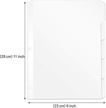 5-Tab Binder Dividers, HERKKA 3 Ring Binder Dividers - Image 2