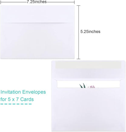 50 Packs 5x7 Envelopes, Self Seal - Image 2