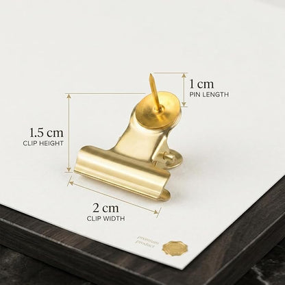 30PCs Golden Push Pins Clips Thumb Tacks - Image 5