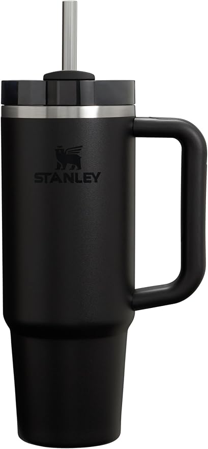 STANLEY Quencher H2.0 Flow State Tumbler, 30 oz, Black 2.0 | Handle and Straw | 3-Position Lid | Cup Holder Compatible for Travel | Insulated Stainless Steel Cup | BPA-Free by Unknown