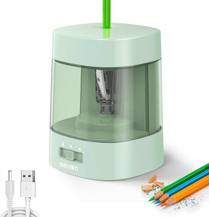 Deli Electric Pencil Sharpener, Automatic Pencil Sharpeners by delioffice