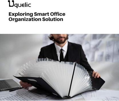 Uquelic 26 Pockets Expanding File Folder Organizer - Image 7