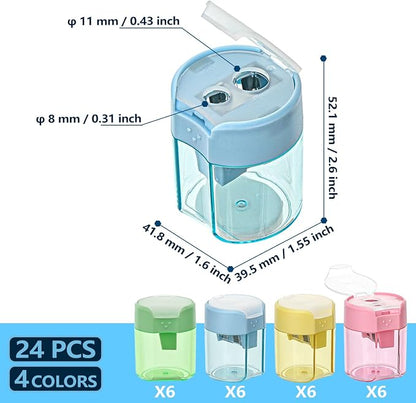 Colored Pencil Sharpener Bulk for Kids Manual Handheld Crayon Sharpeners | - Image 2