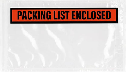 GPI - Packing List Envelopes, 5.5" x 10" Packing Slip Pouches, Top Loading by GPI