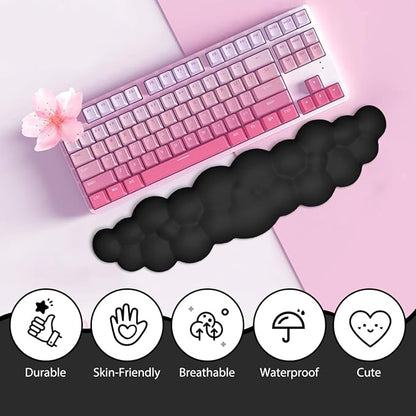 JIKIOU Upgrade Leather Cloud Keyboard Wrist Rest, Cloud Wrist Rest - Image 7