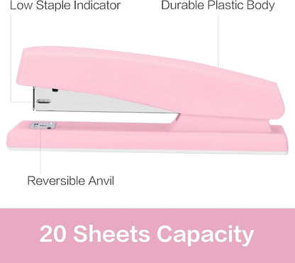 Deli Stapler, Desktop Staplers, Office Stapler, 25 Sheet Capacity, Includes - Image 2