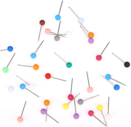 XIHIRCD 200pcs Map Push Pins, Map Tacks Round Head Push Pins - Image 4