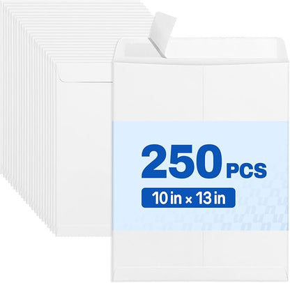 SUNEE 10 x 13 Self Seal Catalog Envelopes, 28lb White Security Mailing Envelopes by SUNEE